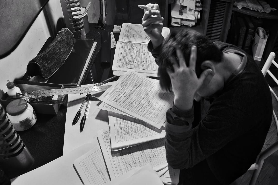 Stressed student showing frustration from ineffective studying